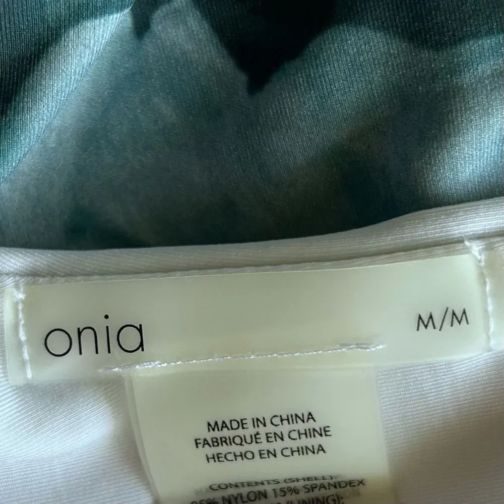 Onia Kelly White Peione One Piece Swimsuit Medium - Picture 7 of 9